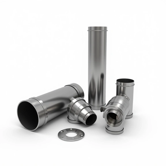 Kit de Caños Acero Inoxidable para Instalación en TECHO 8″ Ñuke